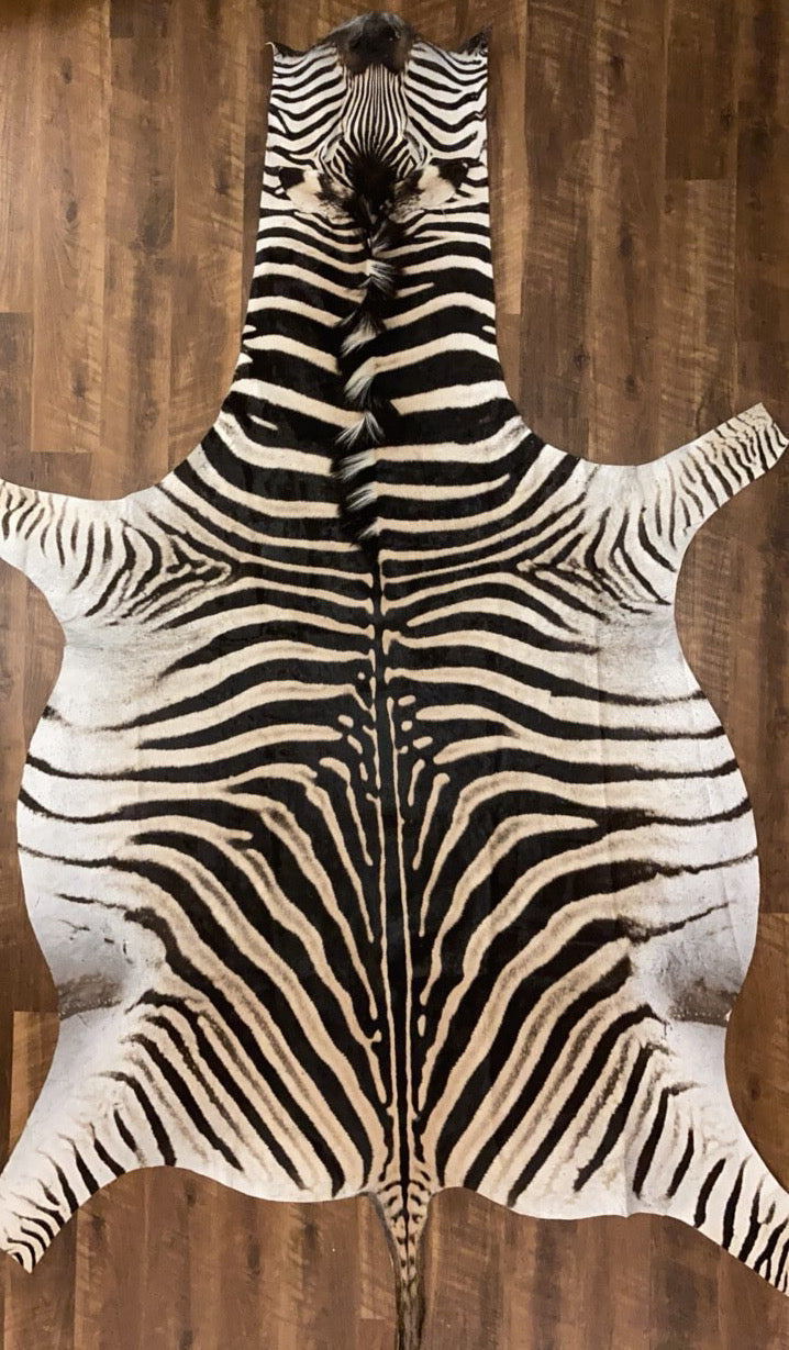 AA Superior Zebra Hide Rug [AA69]